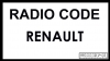Renault Auto Radio Code