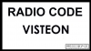 Visteon Auto Radio Code