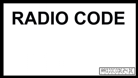 passend für VW Auto Radio Code 